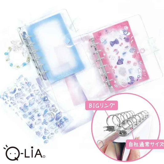 とうめいシールバインダー クリア台紙 シール帳 はがせる 台紙 バインダー シール台紙 リフィル セット シールブック シール ぷっくり クリア 立体 クーリア ボンボンドロップシール