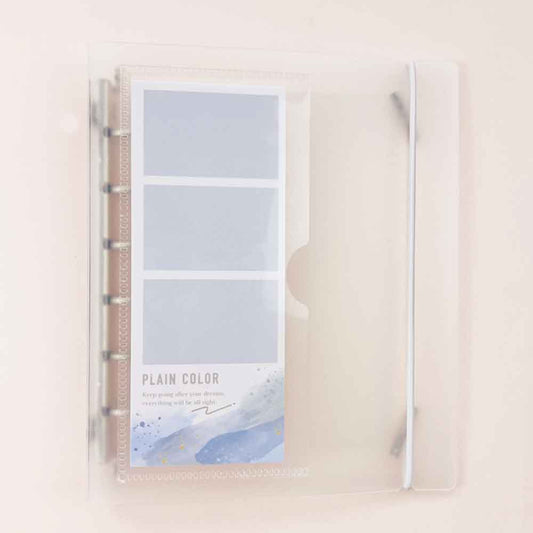 【3/16 8:59まで 50%OFF】SUKIPETA シールバインダー 貼ってはがせるクリア台紙