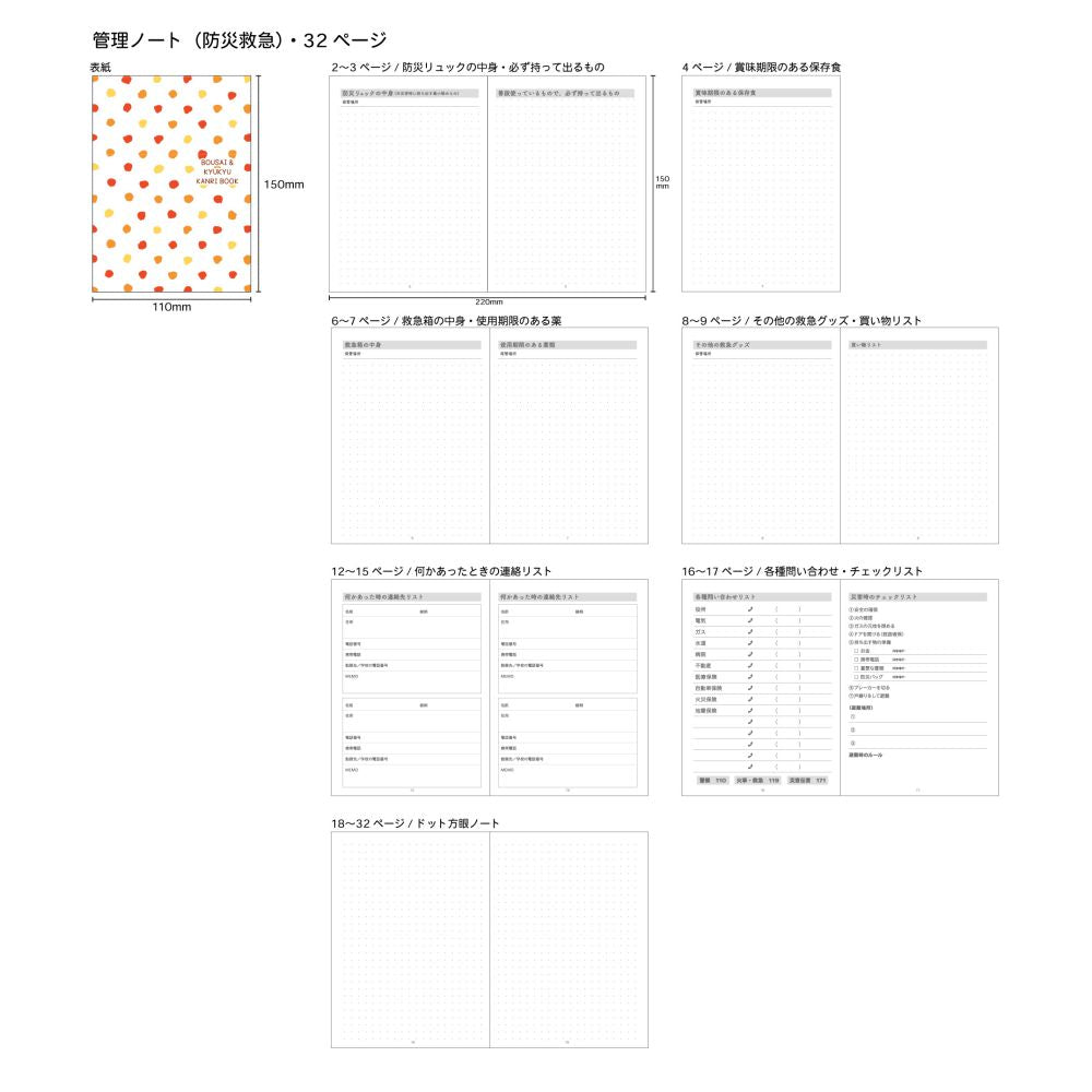 【公式】管理ノート&シートふせん5種セット