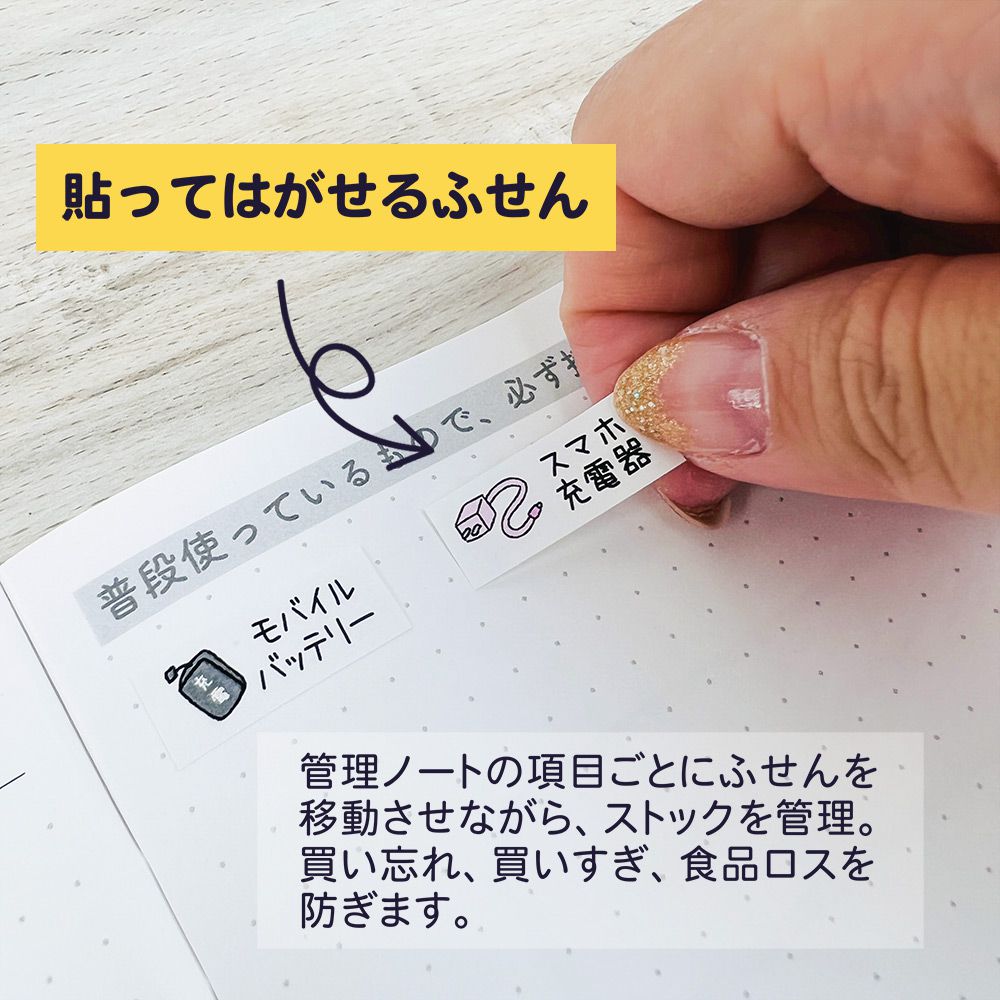 【公式】管理ノート&シートふせん5種セット