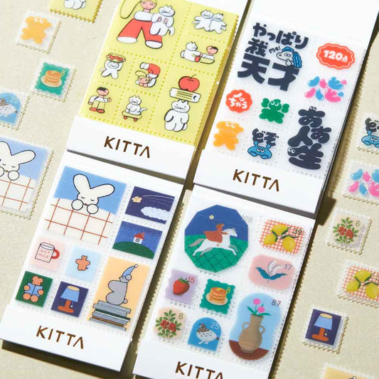 KITTA キッタ シール 切手風 キングジム KING JIM Clear