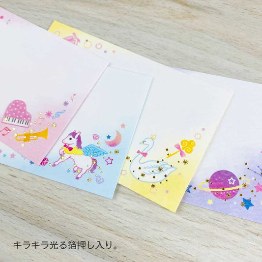 【在庫処分セール58%OFF】【公式】金箔押しのゆめかわミニメッセージカード