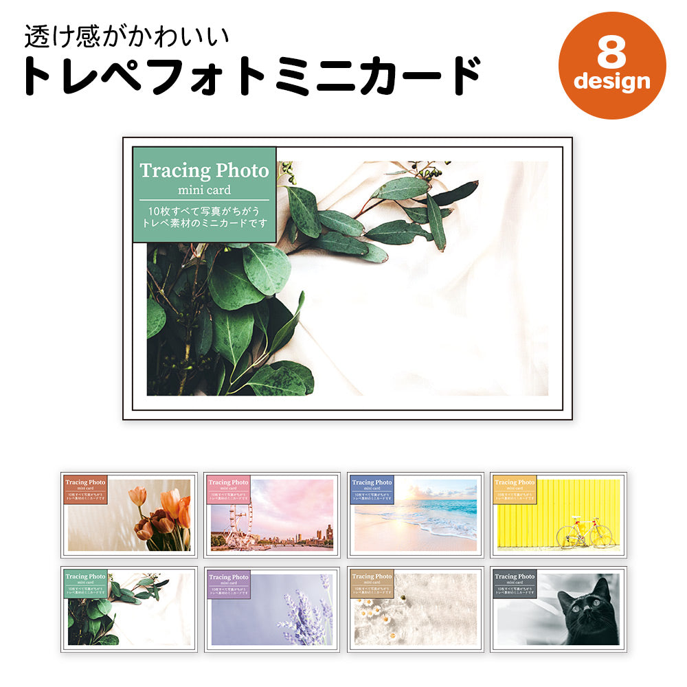 【公式】全部ちがう柄 トレペフォトミニカード
