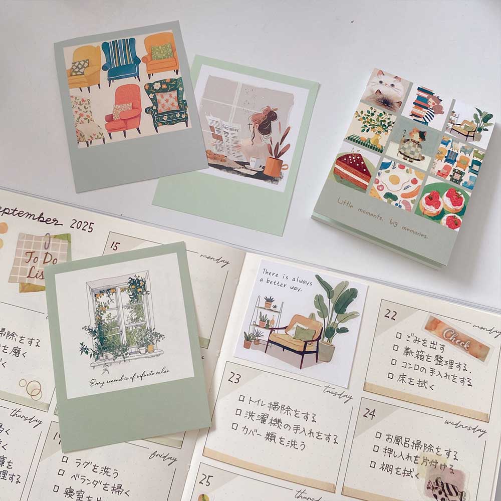 【公式アンバサダー企画セット割20%OFF】ひらのまいこさんセレクト いつでも始められるフリー手帳5点セット