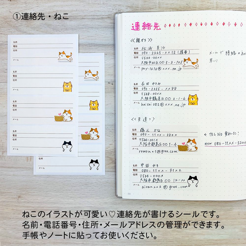 【在庫処分セール70%OFF】【公式】 管理 シール・連絡先・病院リスト