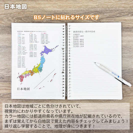 【今だけ10%OFF】貼ってはがせる学習シール A5サイズ
