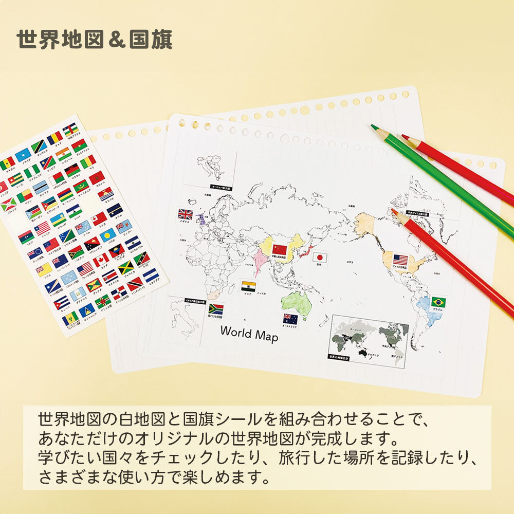 【販売開始記念10%OFF】貼ってはがせる学習シール A5サイズ