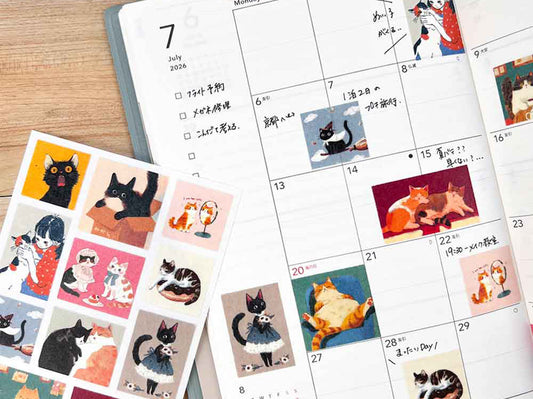 毎日の記録をもっと楽しく。動物シールでつくる自分らしい手帳時間