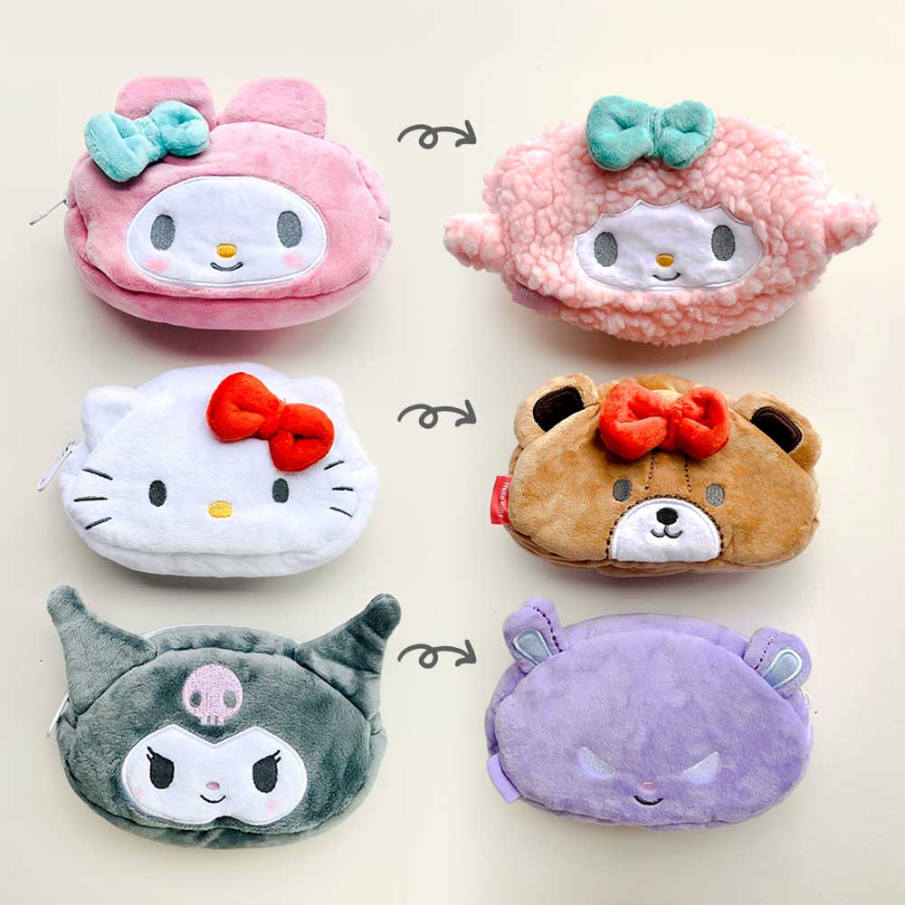 ひっくるんペンポーチ サンリオ ハローキティ マイメロ クロミ リバーシブル 2way ペンポーチ