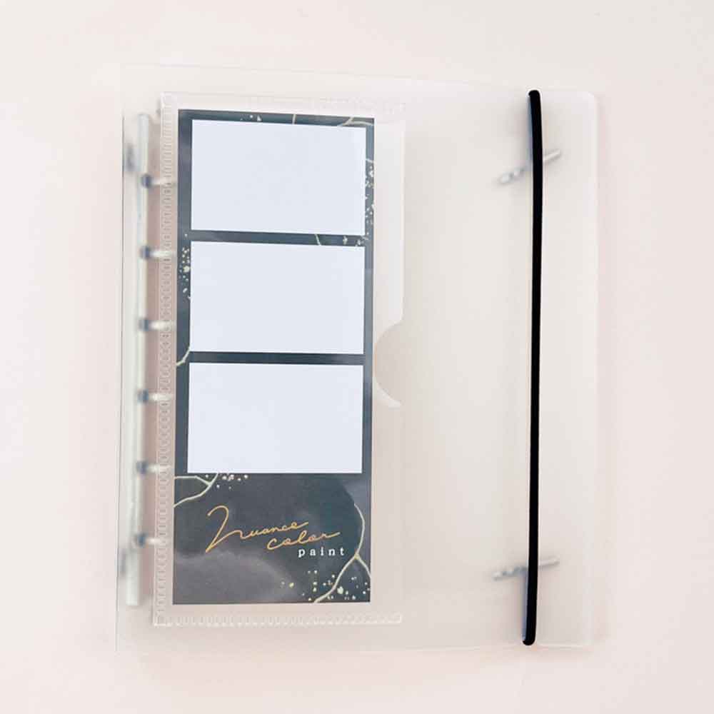 SUKIPETA シールバインダー 貼ってはがせるクリア台紙