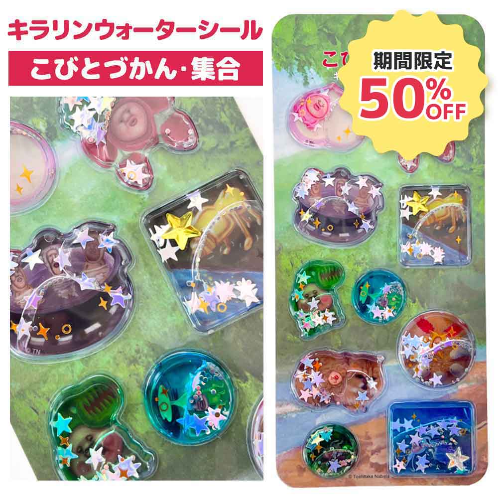 【正規品 定価】キラリンウォーターシール こびとづかん 集合 ウォーターシール