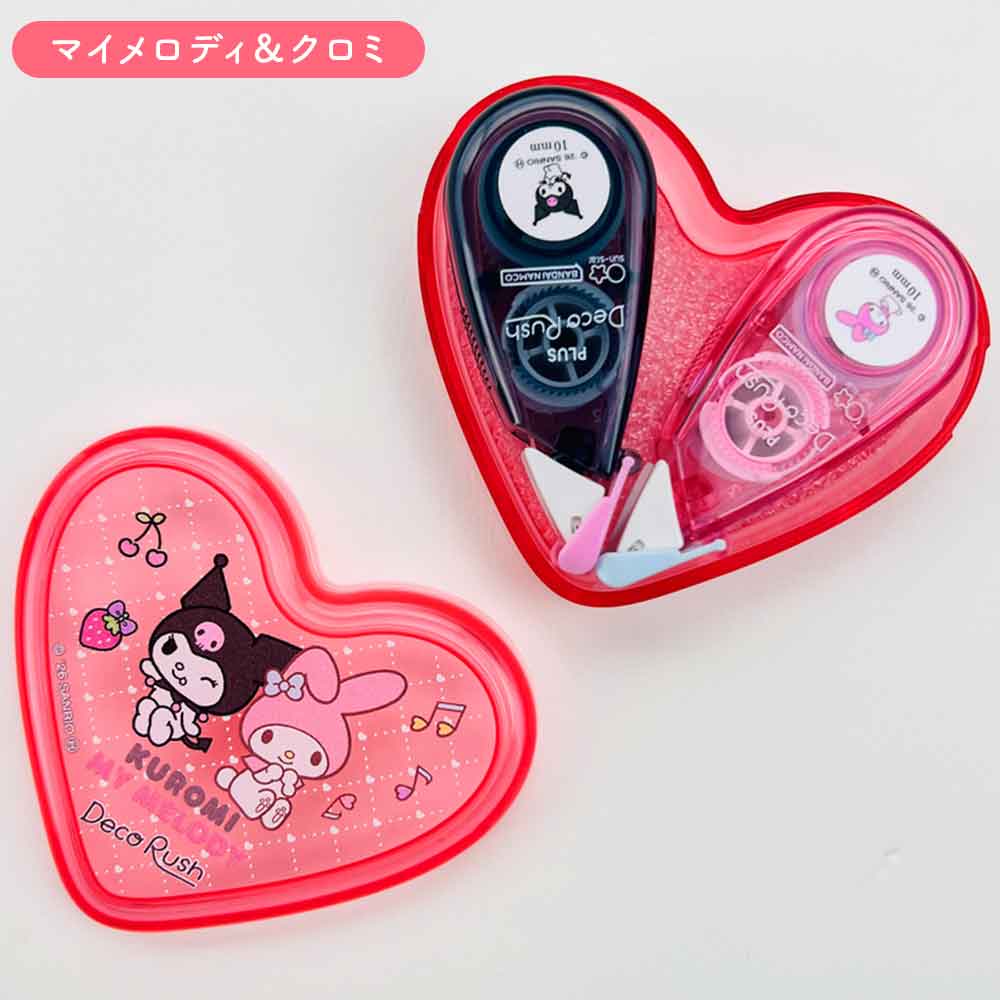 ミニライフログノート＆デコラッシュ限定ハートケースセット サンリオキャラクターズ
