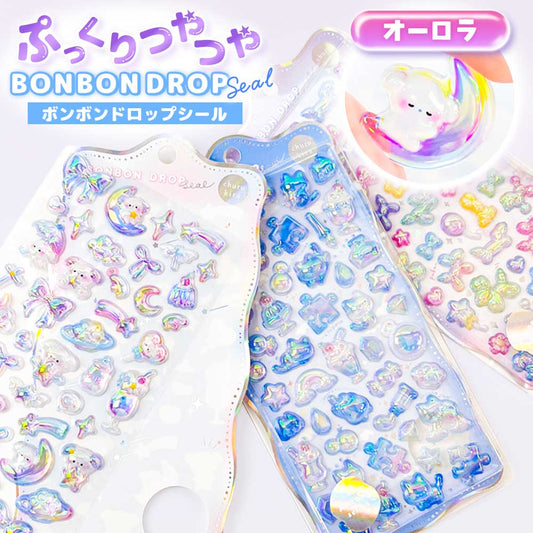 ボンボンドロップシール 立体 シール クーリア クリア BONBON DROP ぷっくり キャラクター