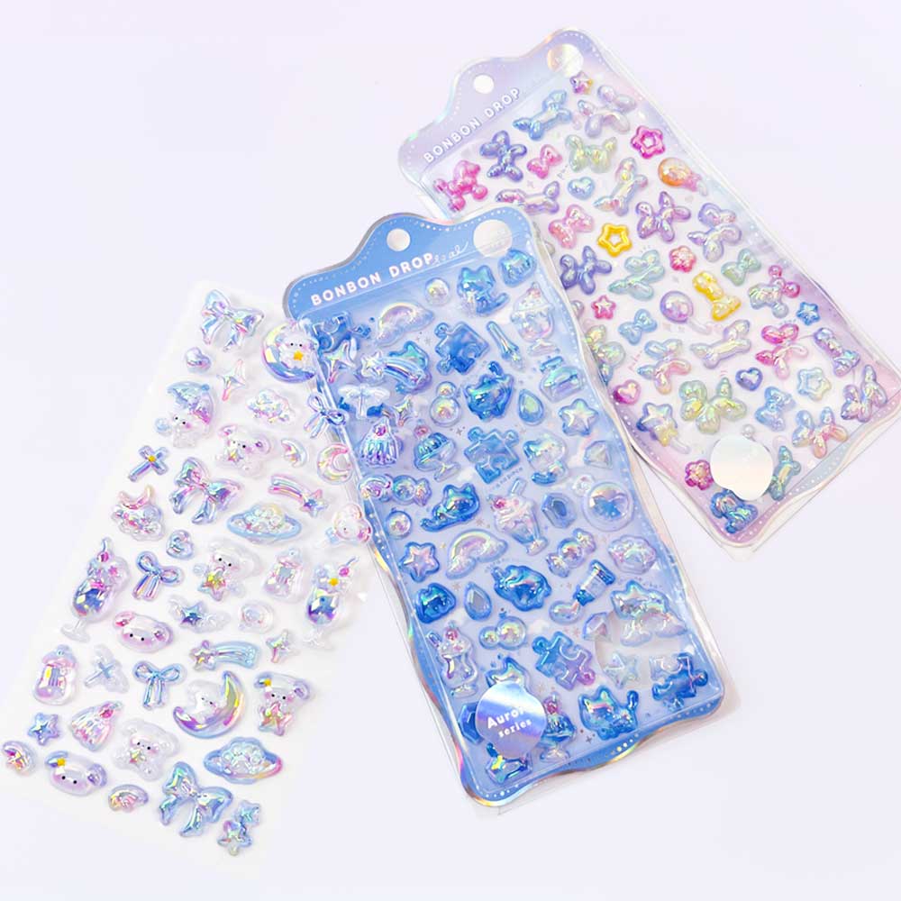 ボンボンドロップシール 立体 シール クーリア クリア BONBON DROP ぷっくり キャラクター