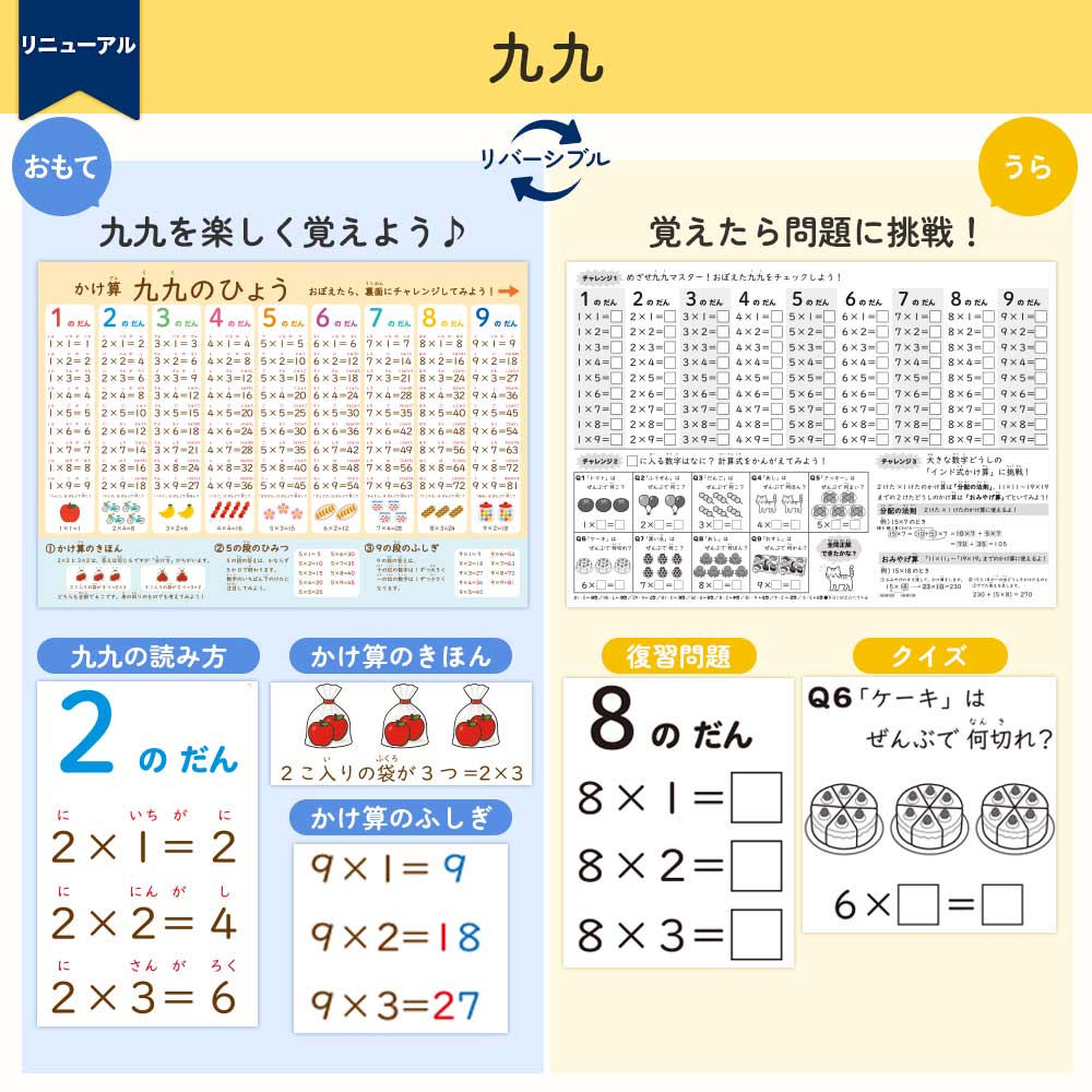 新デザイン追加♪リバーシブルお風呂ポスター｜ステップアップ学習で楽しく知育！