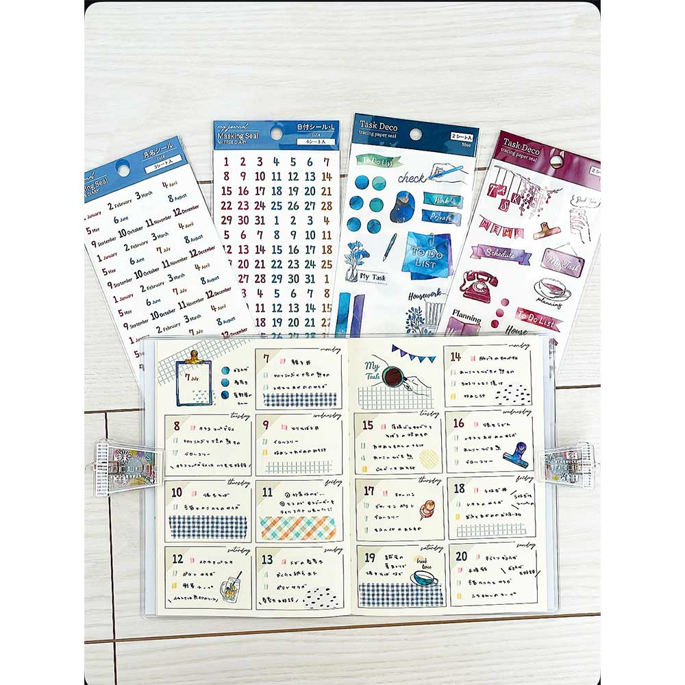 【公式アンバサダー企画セット割20％OFF】うみさんセレクト いつでも始められるフリー手帳7点セット
