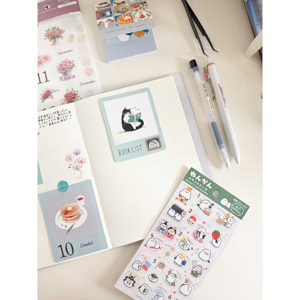 【公式アンバサダー企画セット割20％OFF】saku_saku_xxさんセレクト いつでも始められるフリー手帳10点セット
