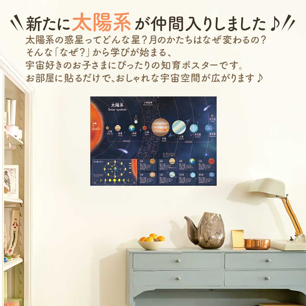 貼ってはがせる 知育ポスターステッカー