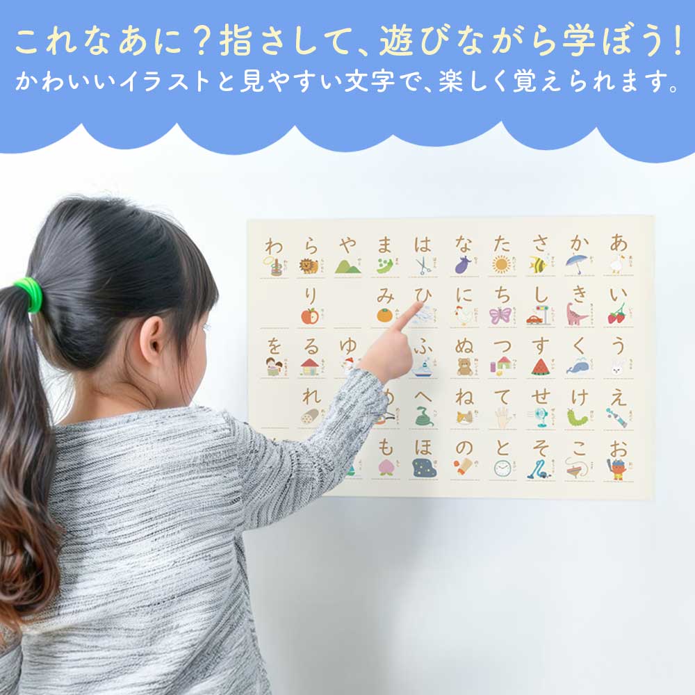 貼ってはがせる 知育ポスターステッカー
