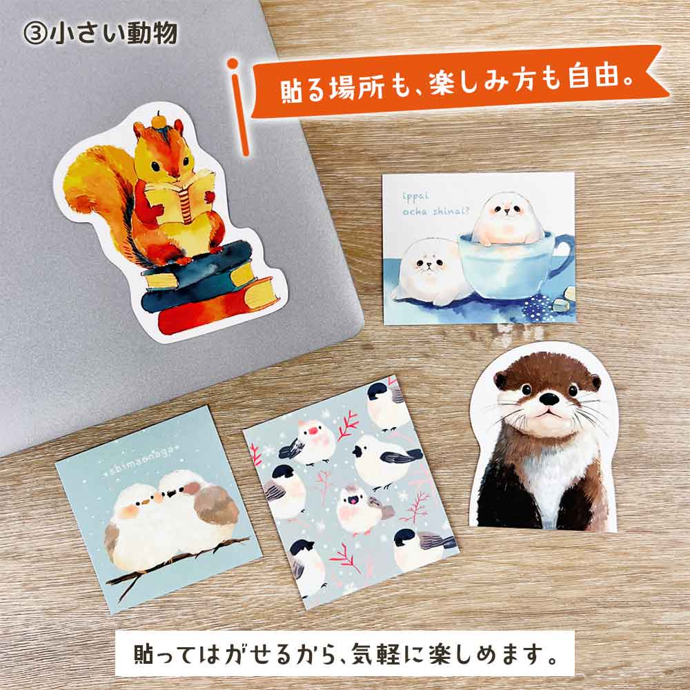 ステッカーセット・動物だらけ – パインブック公式・オンラインストア