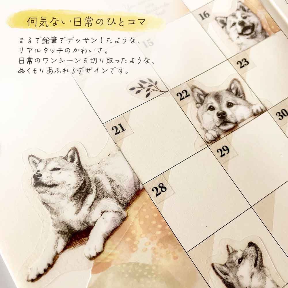 鉛筆スケッチ デコシール
