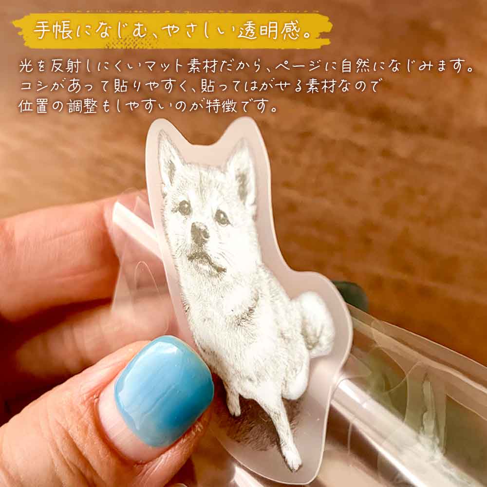 鉛筆スケッチ デコシール